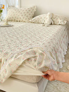 Pure Cotton Bed Canopy Single Piece Anti-Slip Bed Skirt Cotton Sandwich High End New Style Universal Four Seasons Girls Room Decor
