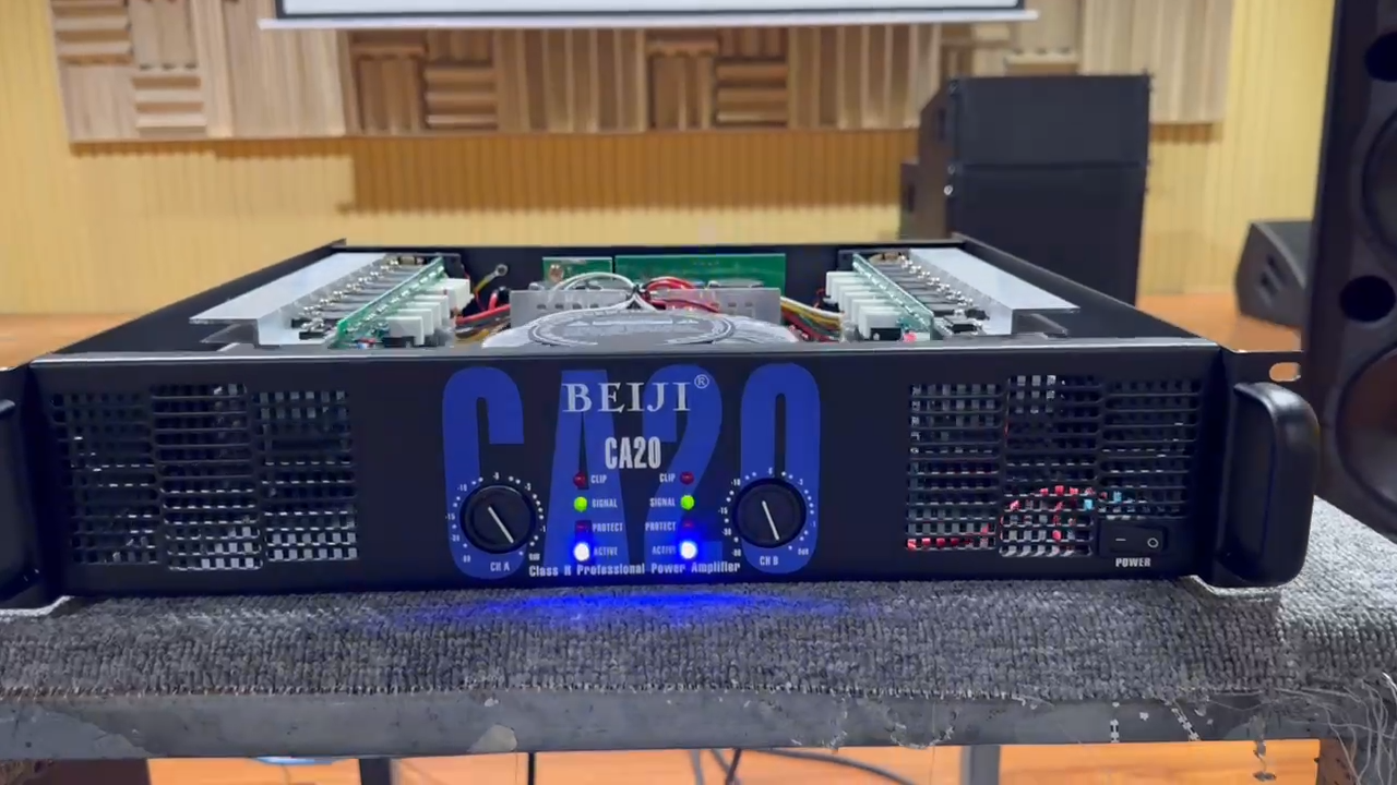 BEIJI CA20 Professional amplifier two channels 1200W high-power 8 ohms audio amplifier