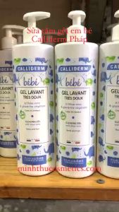 Gel tắm gội em bé Calliderm - nha đam 2 trong 1 500ml