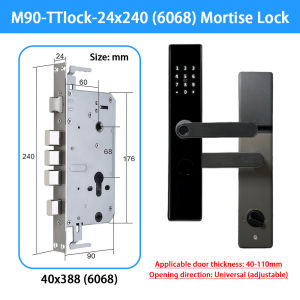 CDOK M90 TTlock Bluetooth Smart Lock Anti-theft Door Lock Entrance Door Lock Multi-functional Unlocking