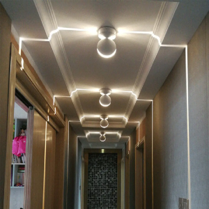 Round Shape 9W Led Window Sill Lights for Window Frame Wall Hotel Bar Corridor Led Door Lamps 360 Degree Lighting