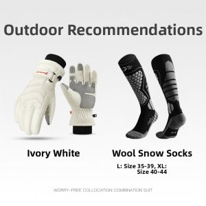 Golovejoy | Waterproof Insulated Ski Gloves Touch Screen Friendly