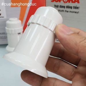 Đui đèn lõi sứ chịu nhiệt chịu bão 500W ren xoáy E27 ĐB500W SOPOKA