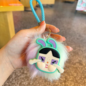 【คาสต์นางฟ้า】จี้พวงกุญแจรถตุ๊กตาพวงกุญแจการ์ตูนตลกพวงกุญแจกุญแจ Boneka Mainan ตุ๊กตาแบบพกพา