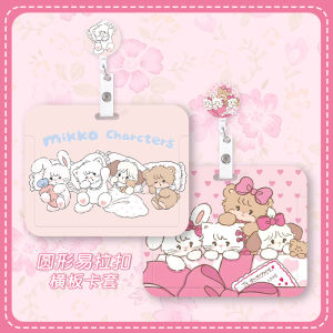 Cute Nurse Work ID Card Holder Lanyard Retractable Horizontal Board Easy Clip Doctor Employee Badge Protection Cover Card Case Access Control Card Holder