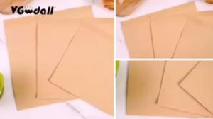 100Pcs Sandwich Kraft Paper Bag Double Opening Triangle Paper Bag Oil-Resistant Waterproof Food Bag Food Delivery Bag