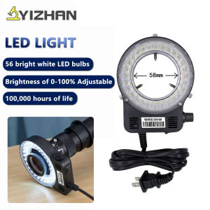 YIZHAN Microscope LED Ring Light Illuminator Lamp For Microscope Excellent Circle Light Industrial microscope camera light source