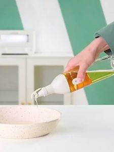 Glass oil Pot Leak-Proof Seasoning Bottle Oil Bottle Soy Sauce Vinegar Sesame Oil Cooking Dispenser