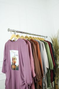 Baju Populer Gracia Set Crinkle Airflow APK Sablon Size M L XL dan XXL