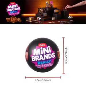 ZURU Mini Brands Really Works Vinyl Series 1 Mystery Capsule 4 Mini Vinyl Records & 1 Accessory Collectible Music Miniatures