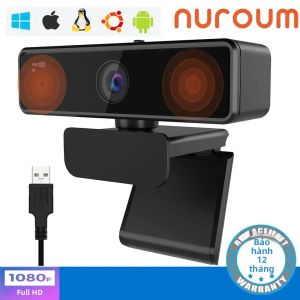 NUROUM V11 1080p 60fps Webcam USB Mini Có Micrô Kép FHD 2K 1440P 30fps Camera Máy Tính Cho PC