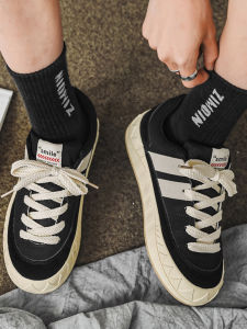 Casual Shark Bread Shoe Mens Low Help Thick Bottom Skate Shoes Couples Comfortable Sports Versatile Agan Shoes round Toe