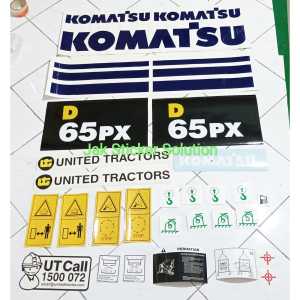 Stiker Komatsu D65PX Sticker Alat Berat Dozer