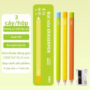 deli | Bút Tẩy Không Vỡ Cho Học Sinh Độ Sạch Cao Phù Hợp Với Vẽ Phác Thảo Không Chứa Độc và Thời Trang