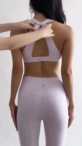 aeyo Bloom Women’s Activewear Set – Padded Sports Bra & High-Waist Flared Leggings for Pilates Yoga & Gym