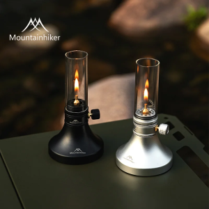 MOUNTAINHIKER Aladdin Portable Gas Lamp Retro Glass Lampshade Gas Atmosphere Light Outdoor Fishing Camping Hiking Candle Light