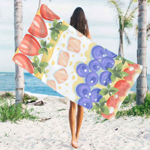 Berry Tart Beach Towels Ultra Lightweight Quick Drying Super Absorbent Summer Essential Fast-Drying Towel for Beach
