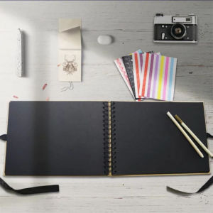 30lembar Diy Scrapbook Album Foto A5 A4 Scrapbook Hitam Buku Foto Aesthetic Album Vintage Buku Catatan Story Book