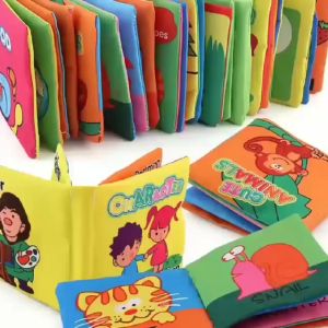Soft Fabric Cloth Baby Book Reading Learning Educational Children Fabric Reading Learning Material/ Buku Bayi Toddler Toys 宝宝婴儿书