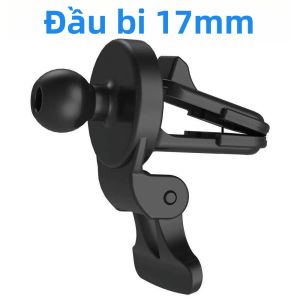 Giá Đỡ Điện Thoại Ô Tô Đa Năng Kẹp Cửa Gió Điều Hòa Đầu Bi 17mm Nâng Cấp Với Phụ Kiện Giá Đỡ Điện Thoại Gắn Cửa Gió Điều Hòa Ô Tô Bằng Nhựa Đầu Bi 17mm