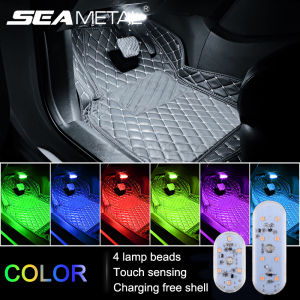 SEAMETAL Đèn Led Cảm Ứng Cho Xe Hơi Đèn Cảm Ứng Sạc USB Đèn Ngủ Nhỏ Mini 5V