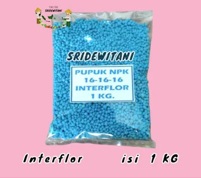 PUPUK MUTIARA NPK 16 16 16 INTERFLOR Repack 1 KG