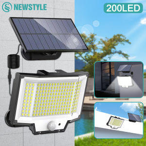 Solar Lights Outdoor Garden 200/288LED Solar Security Light Motion Sensor 3 Mode Waterproof Solar Powered Flood Lamp Yard Garage
