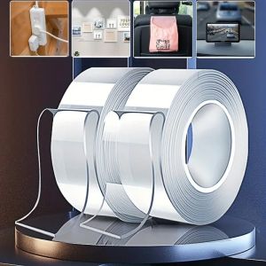 1Meter Super Strong Double Sided Tape Adhesive Heavy Duty for Kitchen Bathroom Waterproof Reusable Wall Sticker Nano Tapes