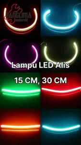 Lampu LED Alis 15 30 CM Mode Diam LED Variasi DRL Elastis-Flexible Waterproof-Tahan Air Putih Hijau Ice Blue Biru Merah Ungu Pink Orange Kuning
