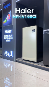 [ONLINE EXCLUSIVE] Haier HR-IV168CI 5.1 cu.ft./145L Quick Cooling Single Door Inverter Refrigerator (Color Ivory)