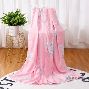 ผ้าห่มฤดูร้อนผ้าฝ้ายเทียมสองชั้นไม่ติดกันสำหรับผู้ใหญ่ผ้าห่มเย็นสบาย ผ้าห่มเยาวชน ผ้าห่มผ้าไหมฝ้ายสำหรับผู้ใหญ่