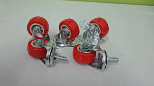 🛞firstmallล้อรถเข็นขนาดเล็ก 1.5-2 นิ้ว ล้ออะไหล่สำเร็จรูป พร้อมสลัก สำหรับรถเข็น ตู้ล้อเลื่อน โต๊ะ