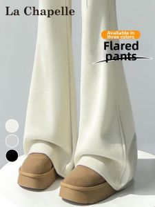 La Chapelle | Thickened Warm Cashmere Flared Trousers