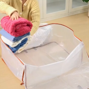 Storage Bag Transparent PVC Waterproof Quilt Comforter Blanket Simpan Cadar Selimut Organizer Foldable Beg Toto