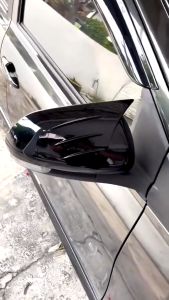 Perodua Myvi G3 2018 - 2026 M4 Side Mirror Cover Carbon Black Chrome Trim Accessories Bodykit Body Kit Gearup