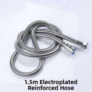 Stainless Steel Reinforced Electroplated Shower Hose 1.5