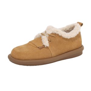 Josiny | Warm Fleece Lined Slip On Bock Shoes
