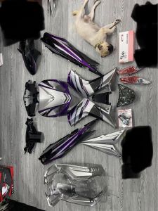 Dàn áo exciter 135 2005-2010 chính hãng yamaha giá chưa bao gồm tem cho ae mua về ráp xe