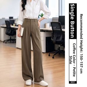 YAYANGREN | Plus Size Luxe Drape Slim-fit Trousers