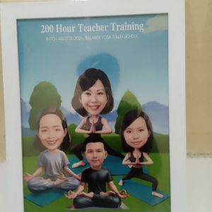 Karikatur Foto Wajah Kartun & Bingkai A4 Cetak Kado