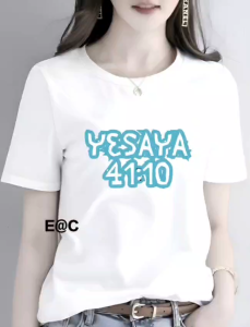 KAOS ATASAN YESAYA 41:10 PREMIUM WANITA DTF BERKUALITAS