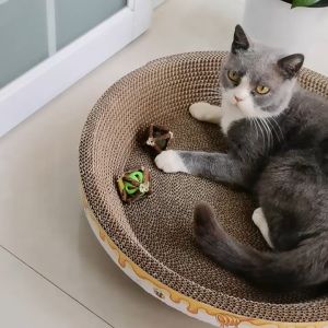 เล็บแมวขนาดใหญ่ รูปอ่าง เป็นที่นอนแมวไปในตัว