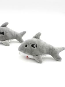 Adorable Cartoon Shark Keychain Toy Plush Ocean Animal Doll Keyring Womens Fashion Accessory Cute Bag Pendant Hanging Ornament