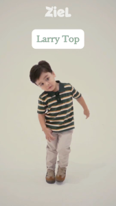 ZIEL KIDS - Larry Top Baju Anak Laki-Laki Atasan Katun Combed Premium