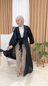Nay Long Outer Ceruty Babydoll - Cardigan Panjang Wanita Ceruti