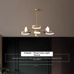 ZHENMEIJU | Luxury Modern Chandelier Copper