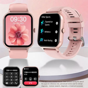 PEJE Smartwatch for Men & Women - 4.65cm Full Touchscreen with Call Functionality 100+ Exercise Modes Pedometer Distance Watct