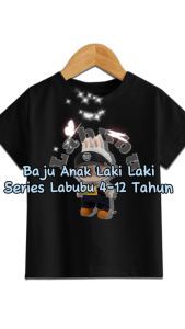 Baju Kaos Labubu Anak Laki-laki 3-11 Tahun