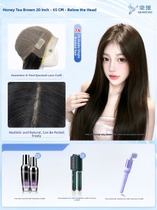 NIANYAO | Invisible Flawless Womens Wig Full Cap with Hairline Natural Real Hair