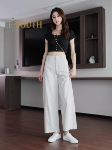 Eyouth 10173 Women Glacier Flex Wide Pants long pant for woman